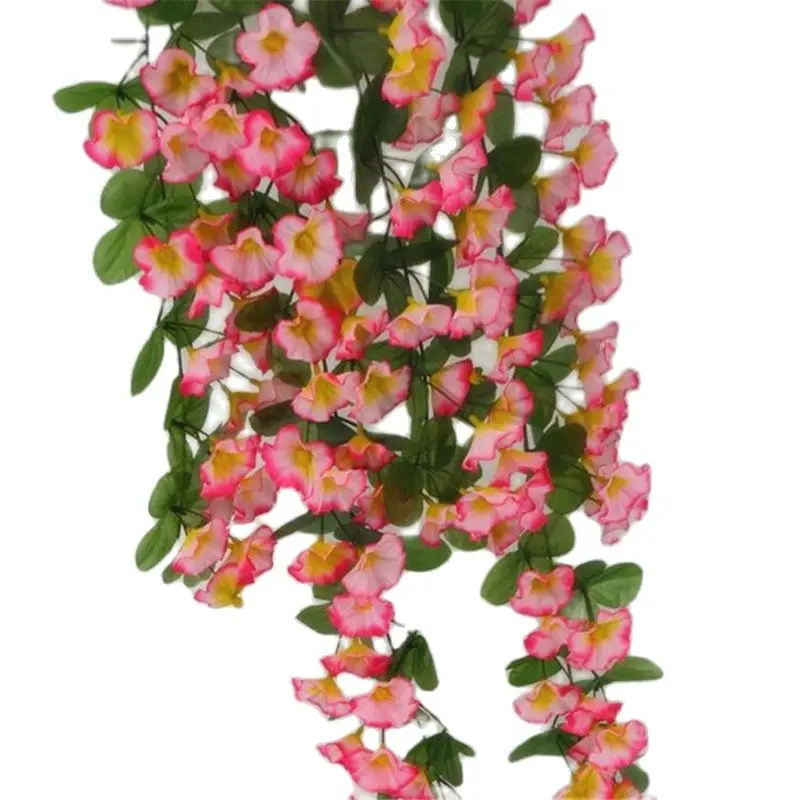 Vieną Netikrą Laikiklis Augalų Petunijos Rotangai (rattans) Trimitas Gėlių Vynuogių Morning Glory Vestuvių Dirbtinės Gėlės, Dekoratyvinės Sienų Nuotrauka 5