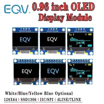 0.96 colių OLED IIC Serijos Baltas Ekranas Modulis 128X64 I2C SSD1306 12864 LCD Ekranas Valdybos GND VCC SCL SDA 0.96