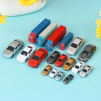 1:100-200 Miniatiūriniai Lėlių Automobilis, Sunkvežimis, Konteineris Modelio Automobilių Žaislas, Lėlė Dekoro Žaislas игрушки для детей miniatiūriniai elementai