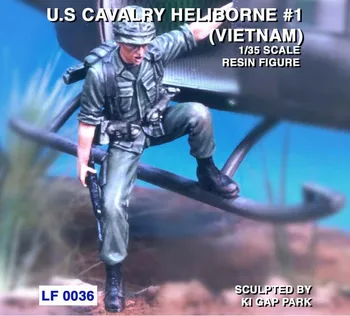 1/35 Dervos Pav Modelis Rinkiniai JAV Kavalerijos Heliborne #1 Nesurinkti unpainted