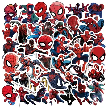 10/30/50Pcs Animacinių filmų Marvel Spiderman Lipdukai Scrapbooking Laptop Notebook Kelionės Bagažo Riedlentė, Lipdukas, Decal Vaikas Žaislai