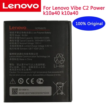 100% Lenovo Oroginal baterija BL264 3500mAh Baterija Lenovo Vibe C2 Galia Lenovo Vibe C2 Galia BL264 Baterijų Bateria