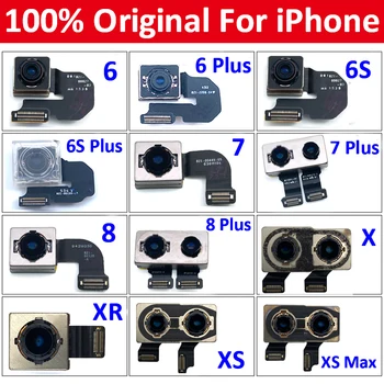 100% Originalus Išbandyti Galiniai Didelis galinė vaizdo Kamera Flex Kabelis Pagrindinė Kamera Modulis atsarginių Dalių, Skirtų 