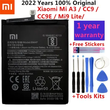 100% Originalus Naujas XIAO MI Pakeitimo BM4F Telefono Baterija Xiaomi Mi A3 CC9 CC9e CC9 Mi9 Lite bateria Baterijas +Dovana Įrankiai