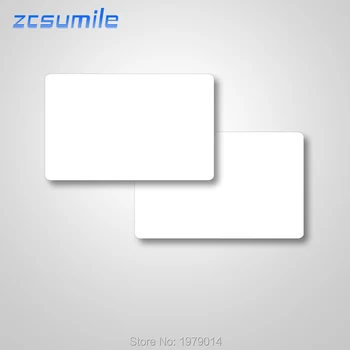 100 vnt./daug Spausdinimui ICODE SLIX chip Tuščią CR80 smart baltos kortelės 13.56 Mhz ISO15693 PVC Bekontaktis kortelės