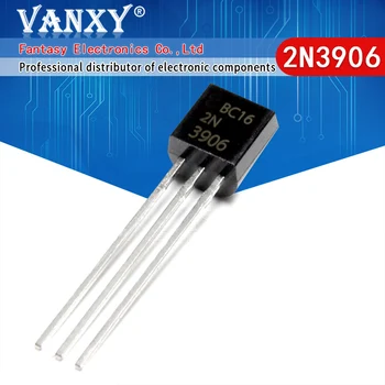 100VNT 2N3906 TO-92 TO92 0.2 A 40V PNP Tranzistorius naujos ir originalios IC