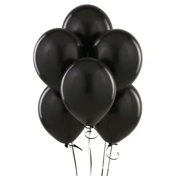 100vnt/daug 12inch Pearl Black Latekso Balionų, Dušas, gimtadienis, Vestuvės Dekoro pripučiami Oro Balionas prekes