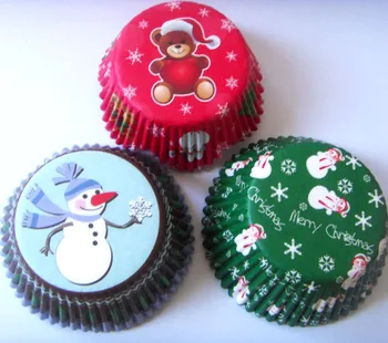 100x Valentino Diena cupcake popieriniai puodeliai Linksmų Kalėdų snaigės, sniegas, sniego Cupcake Liner keksiukų kepimo Taurės tortas pelėsių atvejus