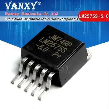 10vnt LM2575S-5,0 - -263 TO263-5 LM2575-5 LM2575S LM2575S-ADJ LM2575-ADJ LM2575S-3.3 LM2575-3.3 LM2575 LM2575S-12 LM2575-12