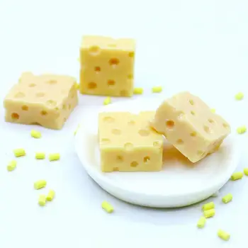 10vnt Maisto Sūrio Pyragas nustatyti Lėlės Virtuvės Reikmenys, Žaislai, Miniatiūriniai Lėlių namelis