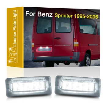 12V LED registracijos Numerio Lempos Benz Sprinter W901 W902 W903 W904 W905 1995 1996 1997 1998-2006 Balta Licenciją Plokštelės Šviesos Surinkimas