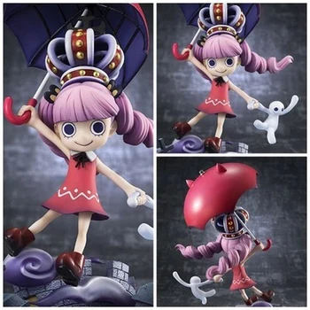13CM Japonija Vienas Anime Gabalas Gotikos Perona Pav Veiksmų Vaikystės Ver PVC Modelį, Vaikai Dovanų Princesė Raudonas Skėtis Kolekcijos Lėlės