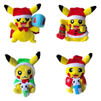 15Cm Takara Tomy Pokemon, Surinkimo Kalėdų Dovanos Pikachu Pliušinis Anime Pliušinis Žaislas, Lėlė Ornamentu Kalėdų Dovana Vaikams