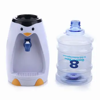 1Piece Miniatiūriniai Pingvinas Vandens Dozatorius Mini Vandens Gėrimas Balionėlis 8 Akiniai Animacinių filmų Drinkware 2.5 L Vandens Dozatorius