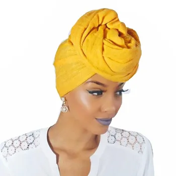 1x Moterų Rišti Lankelis Mados Elastinga Musulmonų Lankelis Kietas Šalis Elegantiškas Ilgus Plaukus Skara Plaukų Slinkimas Chemo Hijabs Skrybėlę