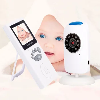 2,4 colių Garso ir Vaizdo Wireless Baby Monitor Saugumo Kameros Kūdikių Auklė Muzikos Domofonas Naktinio Matymo Temperatūros Stebėjimas