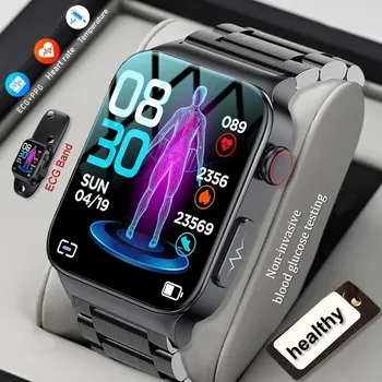 2022 Kraujo Gliukozės Smart Watch Moterų Sveikatos EKG Monitorius, kraujospūdžio Sporto Fitneso Žiūrėti IP68 Vandeniui Smartwatch Už Xiaomi