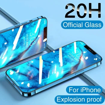 20H Visiškai Padengti Grūdinto Stiklo iphone 11 12 13 PRO XS MAX X XR Screen Protector, iphone 6 6S 7 8 Plius Apsauginė Stiklo Plėvelė