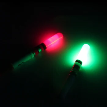 2vnt Žvejybos Plaukti Light Stick Dirbti Su CR322 Žalia / Raudona LED Šviesos Flotacinio Tamsaus Vandens naktinė Žvejyba Aksesuaras J053