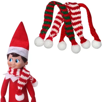 3 VNT/set Kalėdų šalikas Sijonas, Suknelė Drabužius Elf ant lentynos priedai nustatyti Dovanas Elfų Drabužiai