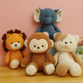 35cm Mielas Beždžionė, Liūtas, Dramblys Katė Pliušiniai Žaislai Animacinių filmų Gyvūnų Lėlės Įdaryti Minkštas Žaislas Gimtadienio Dovana Vaikams, Draugei