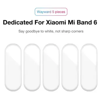 3D Išlenkti Ekrano apsaugos Xiaomi Mi Juosta 6 Kino Visiškai Padengti Minkšta Stiklo Apsauginė Plėvelė Mi Juosta 6 Apyrankės Priedai