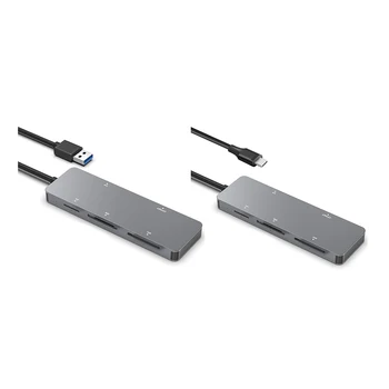 5 in 1 USB 3.0 USB / Tipas-C Smart Card Reader CFast/CF/XD/Secure Digital 