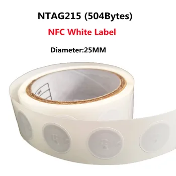 50/100vnt NTAG215 NFC Lipdukas, Skirtas TagMo Forume Type2 NFC Lipdukai, Etiketės Žymeklį Ntag 215 NFC Tags RFID Žymę