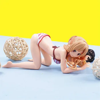 5cm Janpanese Anime Kardas Meno Internete Yuuki Asuna maudymosi kostiumėlį Pav Seksuali Mergina Lėlės PVC figūrėlių, Modelį, Žaislai, Automobilių Apdailos