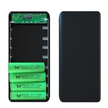8x18650 Dual USB Žibintuvėlis Baterija, Įkroviklis, Dėžutė Galia Banko Savininkas 