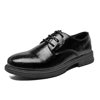 A1297 Rudenį atsitiktinis odiniai batai vyriški korėjos versija tendencija jaunikis vestuvių vyriški batai pavasarį ir rudenį Britų