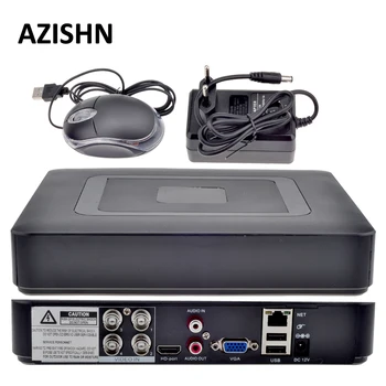 AZISHN 4CH HAINAUT DVR AHDNH 1080N DVR Stebėjimo 5 IN 1 AHDM TVI CVI CVBS 960 H Mini 