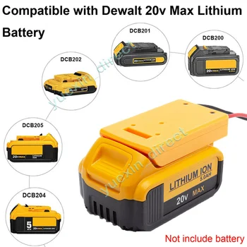 Adapteris, Skirtas Dewalt 20V MAX Li-ion Baterija su Saugiklio & Switch 