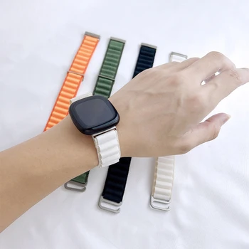 Alpių Nylon Dirželis Fitbit Versa 3 Watch Band Smartwatch Correa Sporto Apyrankę, Fitbit Prasme Versa3 Watchband Priedai