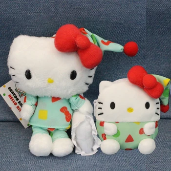 Animacinių filmų Hello Kitty Nulio Piniginės Kawaii Pliušinis Įdaryti Lėlės Pakabukas Vaikų Žaislas Kalėdų Valentino Dieną Mergina Sanrio Pliušinis Žaislas