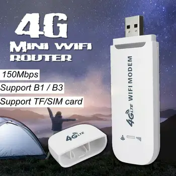 Atrakinta 4G LTE Automobilių WIFI Bevielio ryšio USB Dongle Stick Plačiajuosčio ryšio SIM Kortelių, Nešiojamų