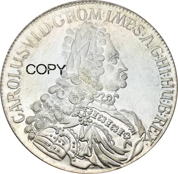 Austrija 1720 Charles VI Šventosios Romos imperijos Imperatoriaus 1 Thaler Cupronickel Padengti Sidabro Monetų Kopijos
