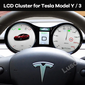 Automobilių LCD Virtualios Prietaisų skydelis Įrengti Multimedijos Skaitmeninių Prietaisų skydelį Tesla Model 3 / Modelis Y Head-up Display Speedmeter
