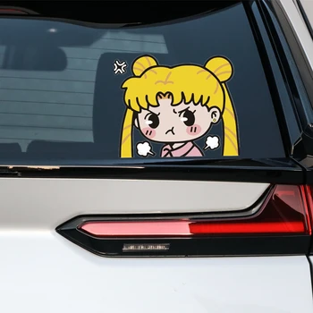 Automobilių Lipdukai Sailor Moon Usagi Tsukino Grožio Mielas Mielas Juokingas Animacinių Filmų Kūrybos Apdaila Priekinio, Galinio Stiklo Auto Tuning Optikos D30