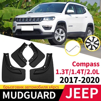Automobilių Purvo Atvartais Už Jeep Compass 1.3 T/1.4 T/2.0 L 2017-2020 Mudflaps Ratų Splash Apsaugai Purvasargių Sparnas Skirtas Priedai