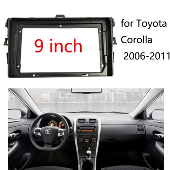 BYNCG 2 Din Auto Radijo Rėmas Toyota Corolla 2006 m. 2007 m. 2008 M. 2009 M. 2010 M. 2011 m. 2012 Pertvarkyti 9 Colių Didelis Ekranas Automobilio Multimedia Player
