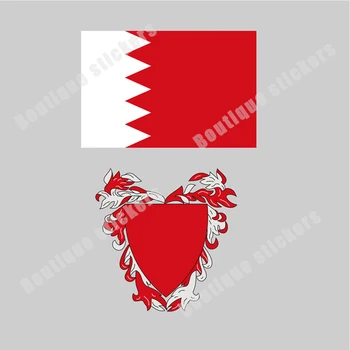 Bahreino Vėliava, Bahreino Nacionalinis Herbas Lipdukas Išskirtinį Animacinių Filmų Aplikacijos Padengti Įbrėžimams Atsparus Vandeniui Bamperis Lango Priekinio Stiklo
