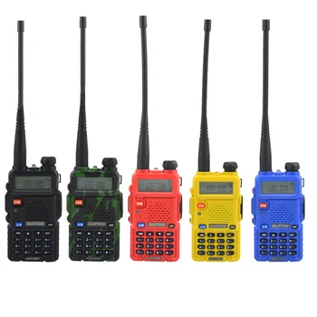 BaoFeng Walkie-Talkie Uv-5r Dvejopo Dažnio Walkie-Talkie VHF/UHF 136-174MHz Ir 400-520MHz FM Nešiojama radijo stotelė Su Rageliu