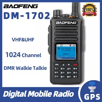 Baofeng Dmr Walkie Talkie DM-1702 Skaitmeninė Mobiliųjų Nešiojamų Terminalų 1024 Kanalų VHF UHF 2 Dual Laiko Tarpsnių Du Būdu Radijo DM 1702