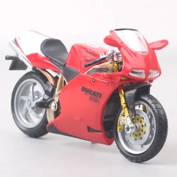 Bburago 1/18 Mini Masto Ducati 998 R Sport bike, Motociklų Modelis Diecast Žaislas Transporto priemonių, Motociklų Suvenyrų žaislai Vaikams
