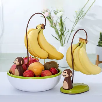 Beždžionių Formos Bananų Pakaba Vaisių Priežiūros Šviežių Saugojimo Kambarį Bananų Kablys Stovėti Bananų Savininko Namų Dekoro joie