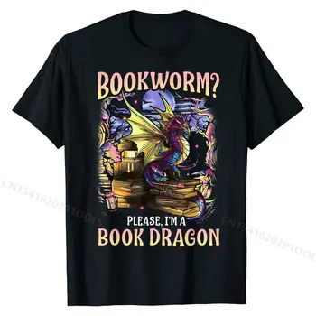 Bookworm Prašome Mp Knygą Dragon Skaityti Knygas, T-Marškinėliai Medvilniniai vyriški Topai Marškinėliai Pritaikyti Tshirts Grupės Bendrovė