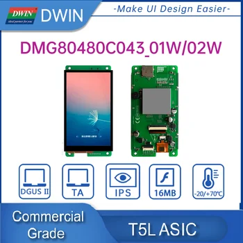 DWIN 4.3 Colių 480*800 Ekrano Prisijungti Ardruino Smart UART TFT LCD Monitoriai IPS Ekrano Pakeitimas Nextion už Arduino STM32