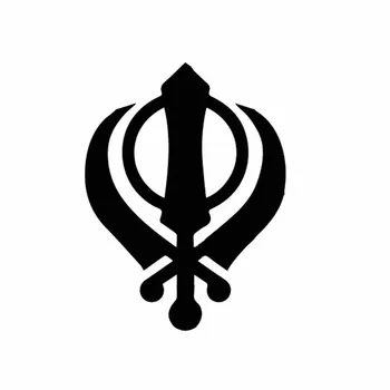 Dawasaru SIKŲ Khanda Religinis Simbolis Vinilo Decal Paslaptingas Automobilių Lipdukas Delicate13CM*10CM