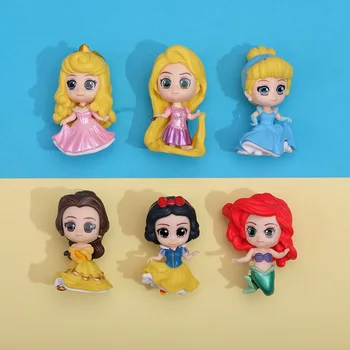 Disney Princesė Q Posket Užšaldyti Karalienė Elsa & Anna Pav Lėlės Žaislas Tortas Topper Automobilių Apdailos Modelį PVC Permainingi Gimtadienio Dovana